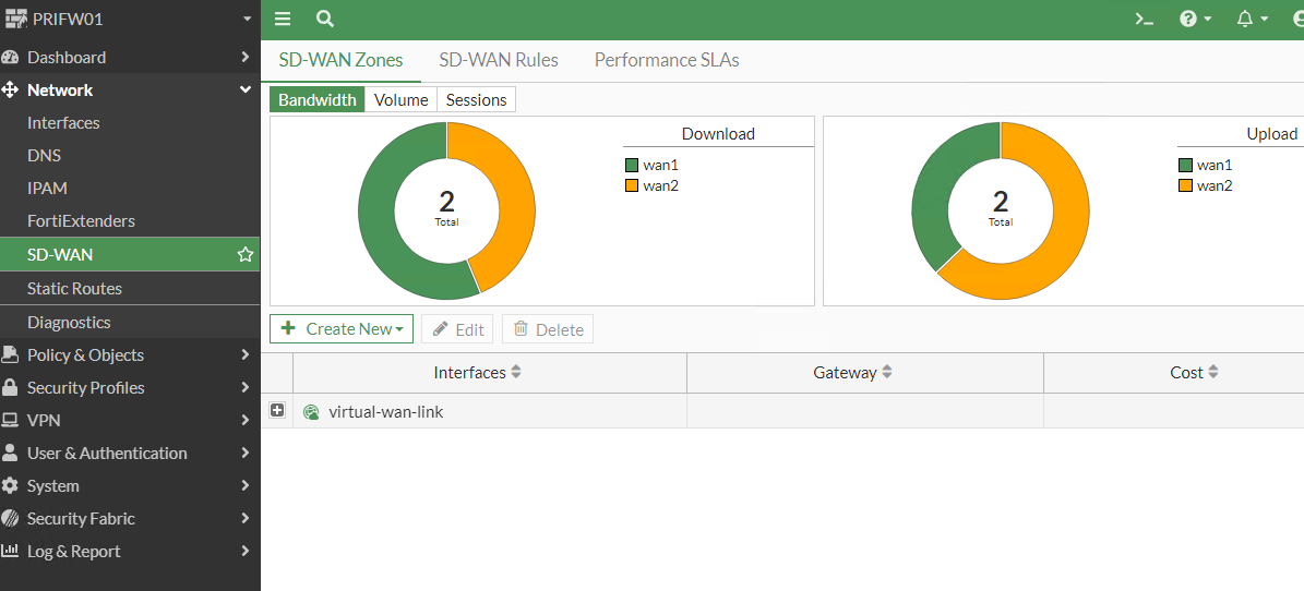 WAN Interface not showing when creating a Fortinet SD-WAN Interface ...